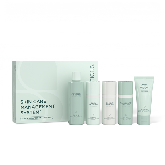 Marini SkinSolutions Skincare Management System for normal to combination skin with Marini Physical Protectant in Original Tint
