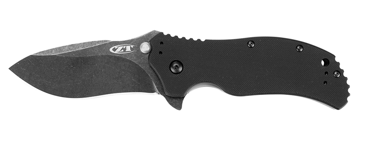 0022 ZT KVT 20CV Ceramic Blast TI/CF Folding Knife