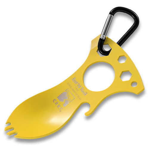 9100YC CRKT Eat'N Tool - Spoon, Fork, Bottle Opener, Screwdriver/Pry Tip, Metric Wrenches, Carabiner 9100YC CRKT Eat'N Tool - Spoon, Fork, Bottle Opener, Screwdriver/Pry Tip, Metric Wrenches, Carabiner