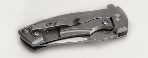 0022 ZT KVT 20CV Ceramic Blast TI/CF Folding Knife