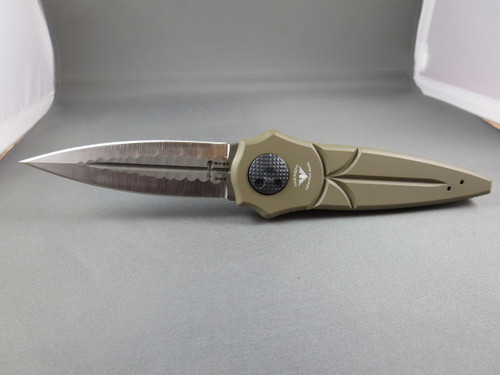 FDE-S/G-S Asheville Steel Paragon Warlock Sorcerer Grind Two Tone S30V/Flat Dark Earth Handle Knife