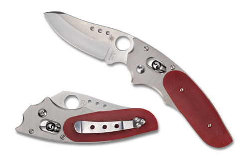 C114GPRD Spyderco Viele Phoenix Red Folding Knife *VAULT ITEM* C114GPRD Spyderco Viele Phoenix Red Folding Knife *VAULT ITEM*