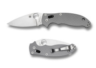 C101GPGY2 Spyderco Manix 2 Gray CRU-WEAR Folding Knife *VAULT ITEM*