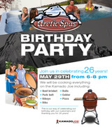 Come join Arctic Spas celebrate there 26th Birthday!