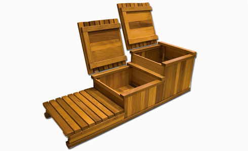 Cedar 3-Tier Storage Step