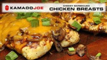 ​Kamado Joe Cheesy Barbecued Chicken Breasts
