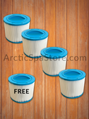 Buy 4, Get 1 Free -Pleated Stubby Filter-  Arctic Spas