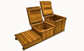 Cedar 3-Tier Storage Step | Arctic Spas