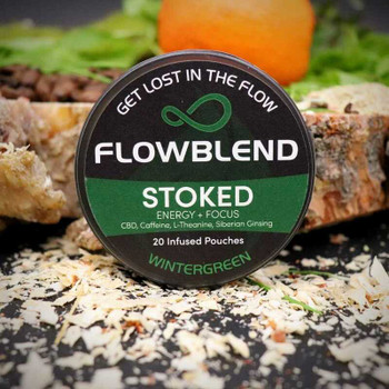 Flowblend Stoked CBD Pouches - Wintergreen Flavor