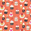 Dashwood - Strawberry Tea - Cupcake (Orange) - 100% Cotton Fabric - £14 p/m