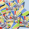 Labels - Made By Mummy (Star Design) - Pack Of 6 Woven Labels