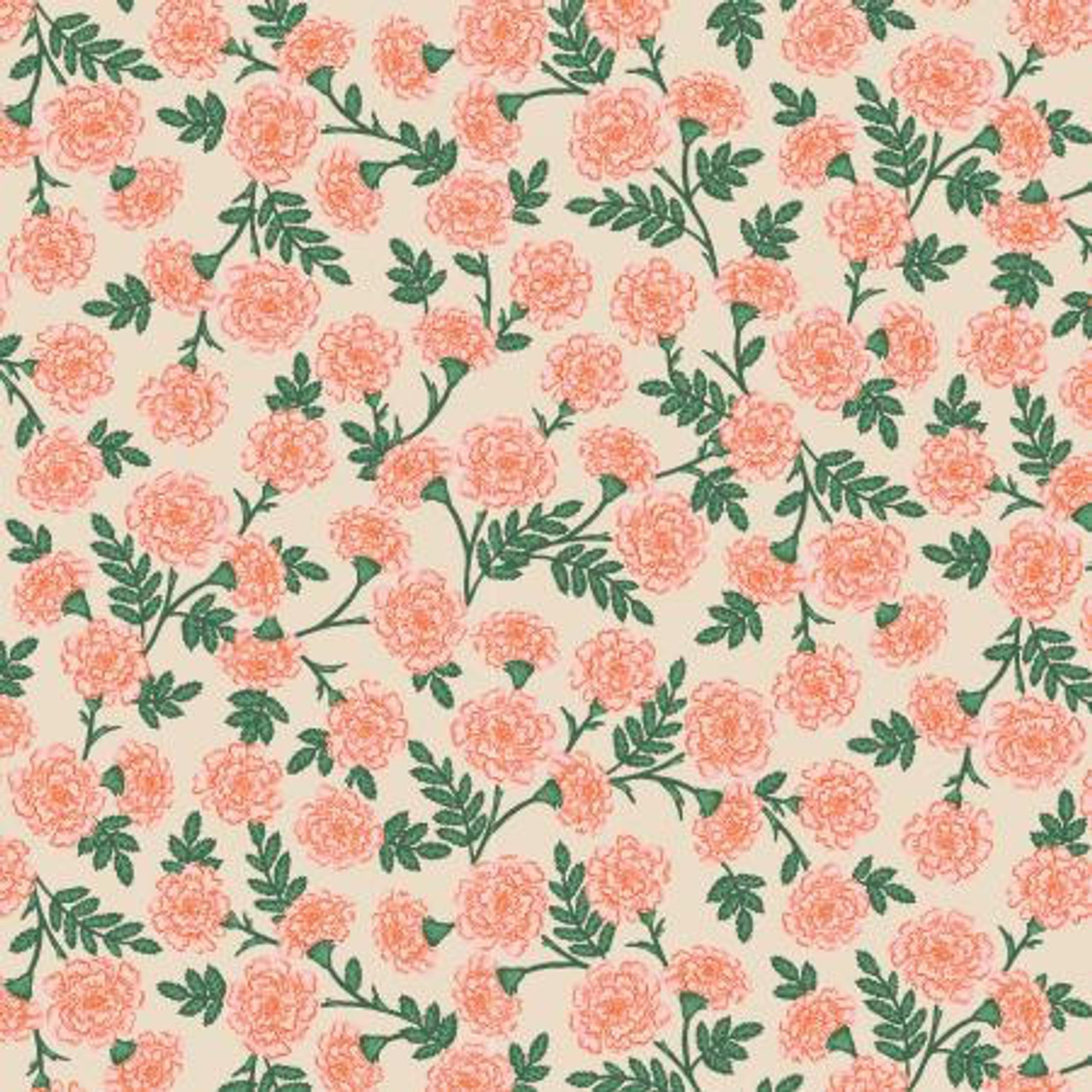 Rifle Paper Co. - Bramble - Dianthus (Blush) - 100% Cotton Fabric