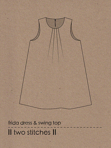 Two Stitches - Frida Dress and Swing Top Pattern 6m to 9 years