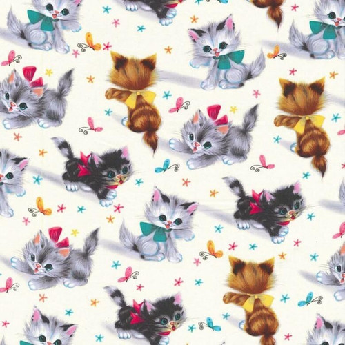 Cat Print Fabric - {michellepatterns.com}