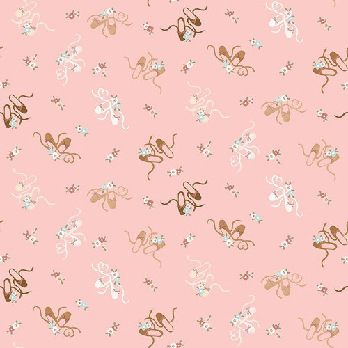 Dear Stella - Whats Your Pointe? (Pink) - Cotton Quilting Fabric - £15 p/m