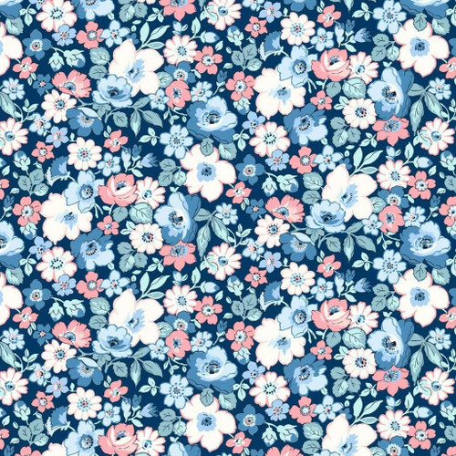 Liberty - Heirloom 3 - Hedgerow Bloom - Cotton Quilting Fabric - £15 p/m