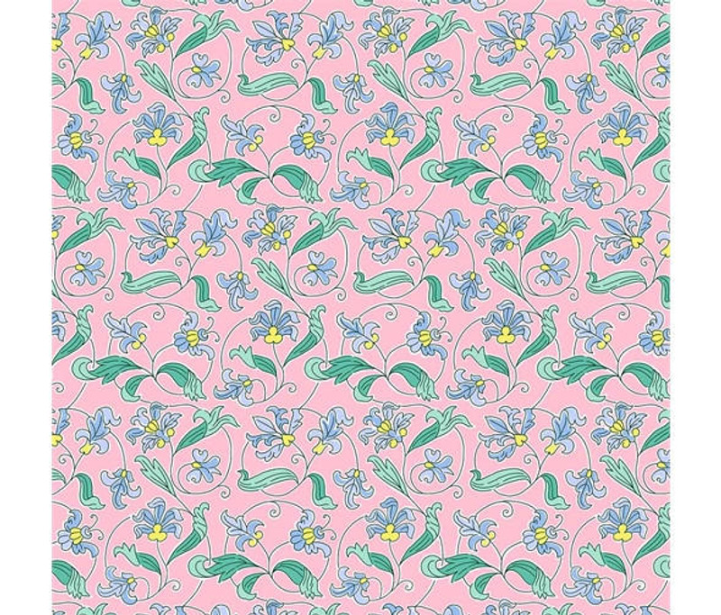 Liberty - London Parks - Park Gates (Pink) - 100% Cotton Fabric - £15 p/m