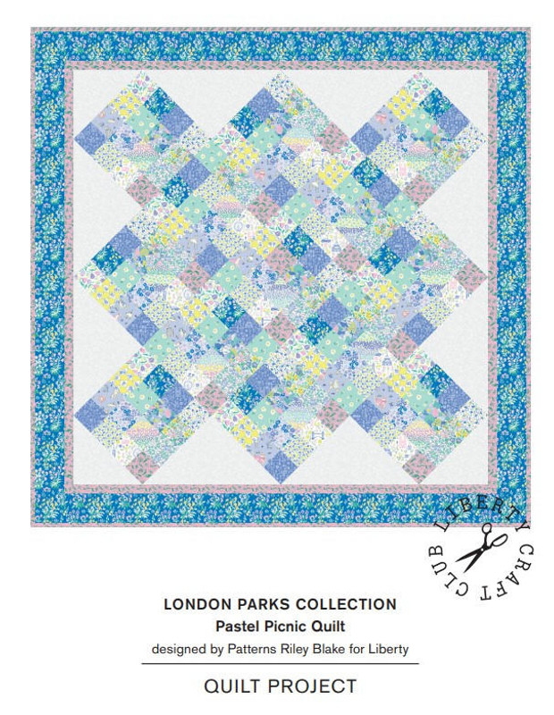 Liberty - London Parks - Pastel Picnics Quilt Pattern - Free PDF Download