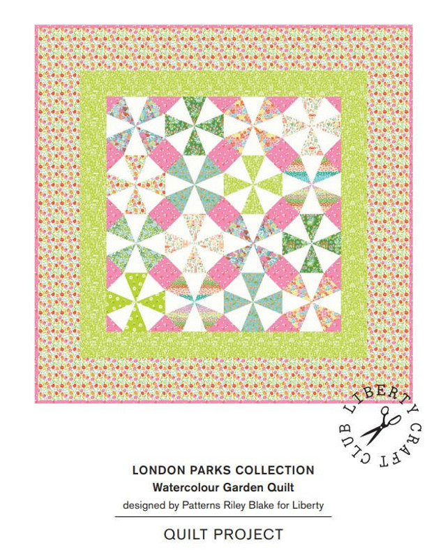 Liberty - London Parks - Watercolour Garden Quilt Pattern - Free PDF Download