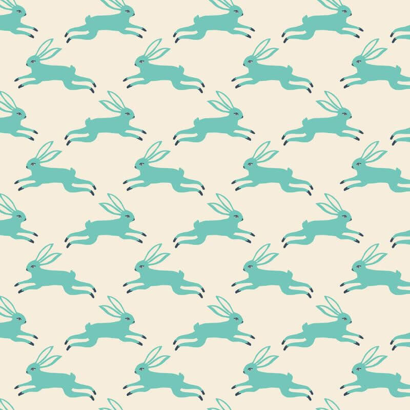 Ruby Star Society - Backyard - Hares (Cream) - 100% Cotton Fabric - £15 p/m