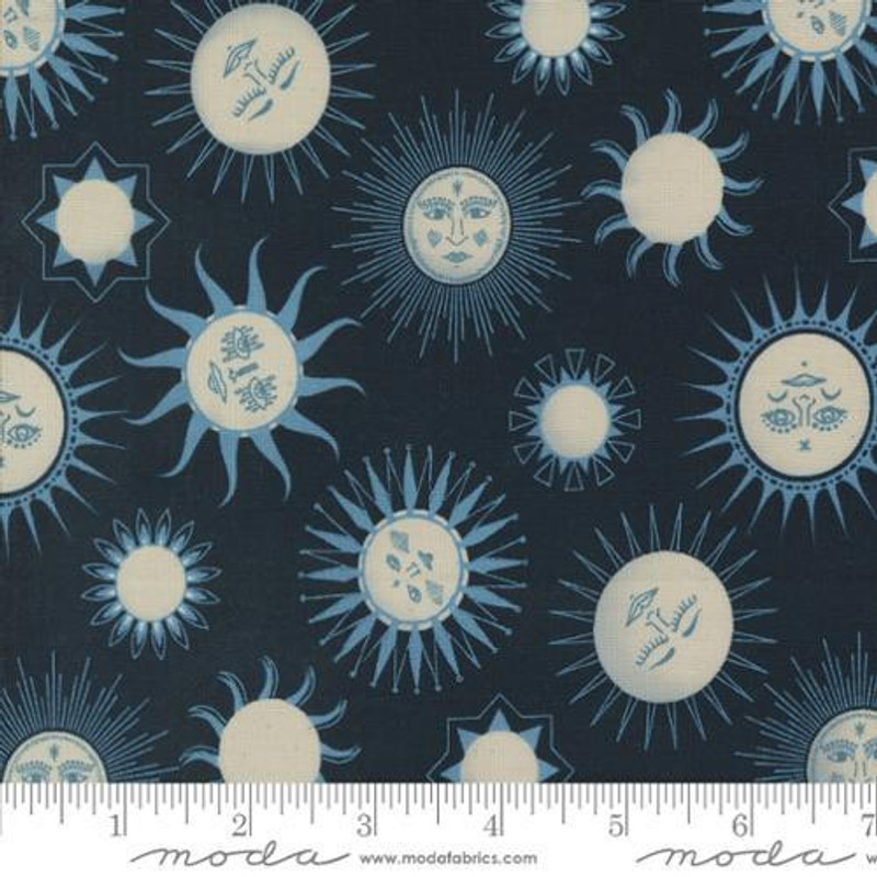Moda - Starry Sky - Sun Celestial (Black) - Cotton Quilting Fabric - £15 p/m
