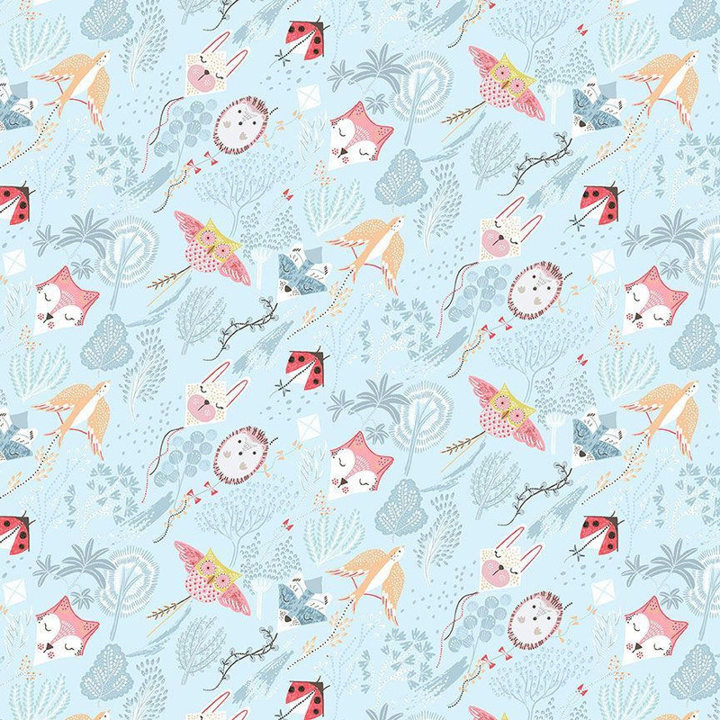 Dear Stella - Blown Away (Blue) - Cotton Quilting Fabric - £15 p/m