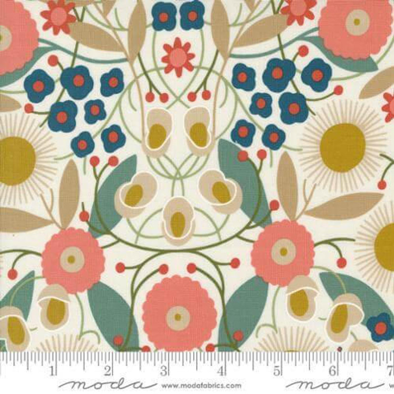 Moda - Imaginary Flowers - Magical Flowers (Cream) - Cotton Quilting Fabric - £15 p/m