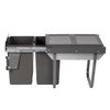 Austen & Co. 40L Built-In Pull Out Cupboard Kitchen Bin - 2 Compartments