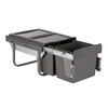 Austen & Co. 30L Built-In Hinged Cupboard Kitchen Bin - 2 Compartments