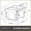 Austen & Co. 30L Built-In Hinged Cupboard Kitchen Bin - 2 Compartments