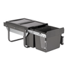 Austen & Co. 30L Built-In Hinged Cupboard Kitchen Bin - 2 Compartments