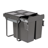 Austen & Co. 68L Built-In Pull Out Cupboard Kitchen Bin - 2 Compartments