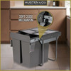 Austen & Co. 68L Built-In Pull Out Cupboard Kitchen Bin - 2 Compartments