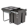 Austen & Co. 68L Built-In Pull Out Cupboard Kitchen Bin - 4 Compartments