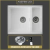 Austen & Co. Torino 1.5 Bowl Inset & Undermount Ceramic Kitchen Sink