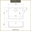 Austen & Co. Aurelia Belfast Ceramic Kitchen Sink