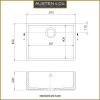 Austen & Co. Aurelia Fluted Belfast Ceramic Kitchen Sink