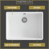 Austen & Co. Aurelia Fluted Belfast Ceramic Kitchen Sink
