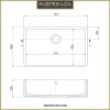 Austen & Co. Aurelia Large Belfast Ceramic Kitchen Sink