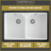 Austen & Co. Palazzo Double Bowl Belfast Ceramic Kitchen Sink