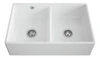 Austen & Co. Traditional Palazzo Double Bowl Belfast Ceramic Kitchen Sink