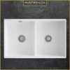 Austen & Co. Traditional Palazzo Double Bowl Belfast Ceramic Kitchen Sink