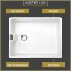 Austen & Co. Vernazza Traditional Belfast Ceramic Kitchen Sink