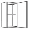 Capri White 400mm Wall Unit