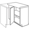 Ballina Cream Slab Range (800mm Cabinet) 800mm Corner Base Unit