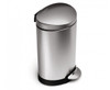 simplehuman 6 Litre Fingerprint-Proof Stainless Steel Semi-Round Step Can