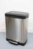 50L Rectangular Brushed Stainless Steel Pedal Bin with Soft Close Lid