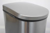 40L Narrow Brushed Stainless Steel Pedal Bin with Soft Close Lid