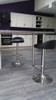 Sofia Brushed Bar Stool Black