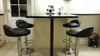 Sofia Brushed Bar Stool Black